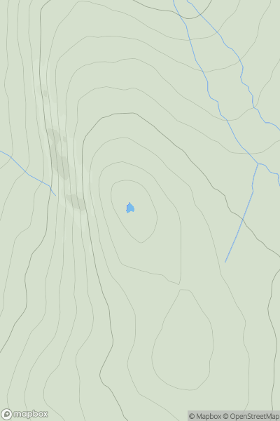 Thumbnail image for Ceann Reamhar [Arran and Holy Island] showing contour plot for surrounding peak